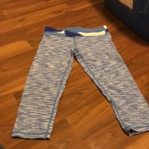 Blue and white ivivva Capris